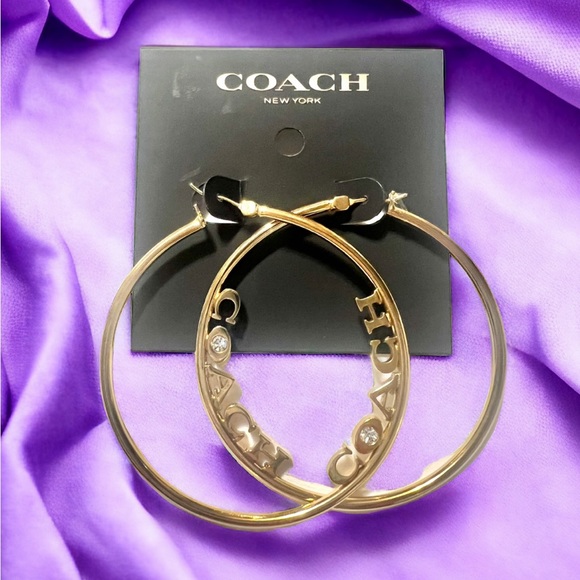 Coach hoop earrings - Picture 8 of 10
